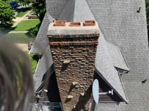 Concrete Crown and Flue Tiles After